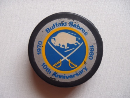 Vintage Buffalo Sabres 10th Anniversary 1970-1980 Viceroy Hockey Puck